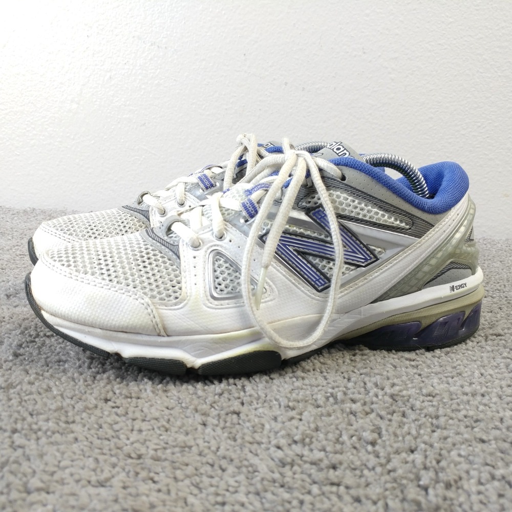 New Balance 1012 Womens Size 7 Athletic Shoes White Purple Silver WR1012MC